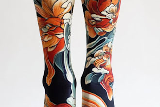 design custom and unique socks design