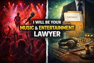 be your entertainment lawyer for film, music and media contracts