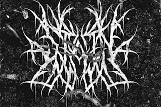 design an emotional and edgy screamo metal logo