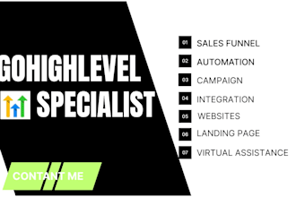 be your gohighlevel expert for CRM clone funnel email sms automation migrate ghl