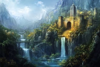 design amazing fantasy landscape