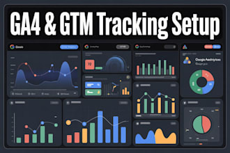 setups google analytics 4, ga4 gtm ecommerce and tracking