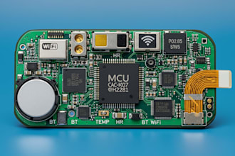 wearable iot health tracker smart glass pcb design
