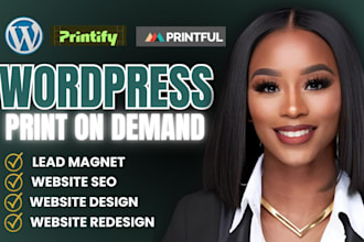 build a print on demand wordpress woocommerce store with printful or printify