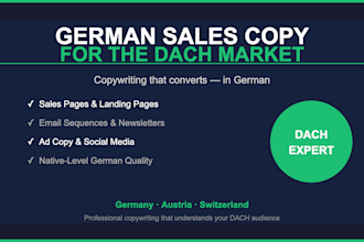 write persuasive german sales copy for your dach market