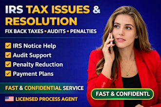 fix irs tax issues back taxes audit penalties irs notice tax resolution