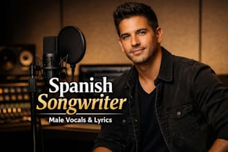 write custom spanish song lyrics, viral, spotify ready, for artists