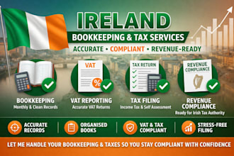 handle ireland bookkeeping, tax filing, vat reporting and revenue compliance