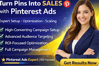 set up a pinterest ads campaign for leads, sales or traffic