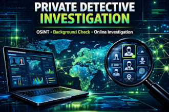 be your private detective for osint investigation
