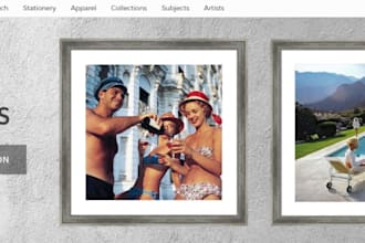design art work website creative design art gallery website