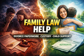 be be your lawyer to draft, divorce, child custody and family lawsuits