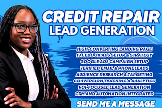 generate high quality credit repair leads with facebook and google ads
