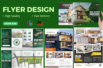 design real estate flyer, brochure, and marketing materials