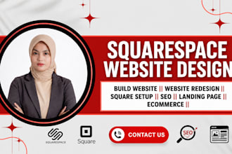 build squarespace website design squarespace redesign square up development seo
