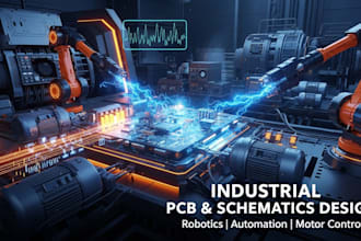 design pcb and schematics for industrial automation system, robots and m control