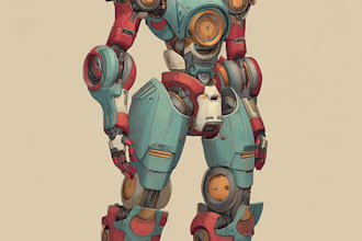 illustrate your mecha, robot and armored characters