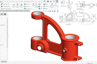 do 3d product design, 2d and 3d model in solidworks, fusion 360 and inventor