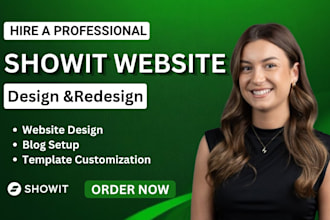 do showit website design and redesign, customize  showit template update wp blog