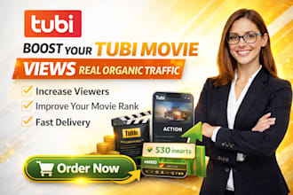 do organic tubi movie promotion to increase movie viewers and ranking