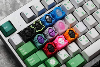 design 3d printable keycap stl 3mf and custom mechanical keybord build