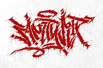 design a bold and iconic rock band logo