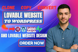 desgn lovable websie, convert lovable ai to wordpress
