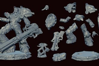 sculpt aaa custom space marine warhammer 40k miniature bit aos kitbash stl model