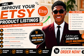 improve your etsy product listings to increase sales and conversion rate