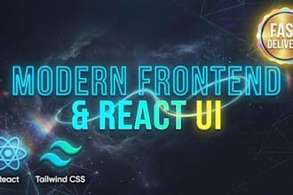 develop modern react components and responsive frontend UI