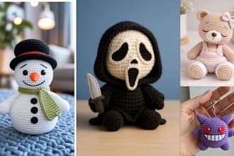 create custom step by step amigurumi crochet pattern and plush toy tutorial etsy
