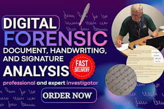 do forensic document analysis, signature, and handwriting verification