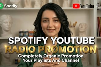 review your music, youtube video, spotify, radio seo promotion popular blog