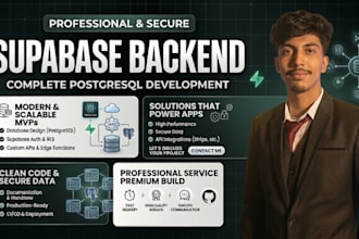 build your supabase backend with auth and database