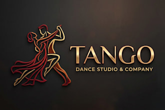 design an elegant and passionate tango logo