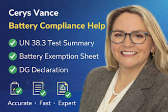 do un383 test summary, lithium battery exemption, dangerous goods declaration