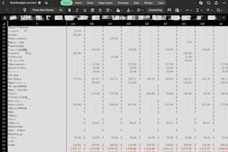 assist with creating a customizable budget template