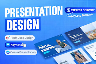modern presentation slides and pitch deck in powerpoint