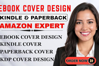 do paperback cover design, kindle book cover design, and redesign book cover