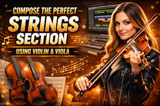 compose the perfect strings section using violin and viola