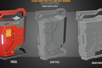 do professional uv unwrapping, topology optimization, and texture baking
