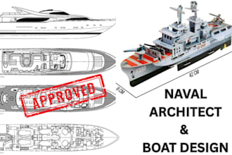 do naval architecture design, boat plans, and marine engineering drawings