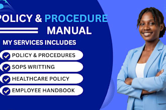 develop professional sops, policies and procedures for your business