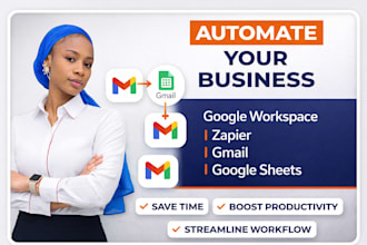 automate google workspace, gmail, g suite , g sheets workflows with zapier