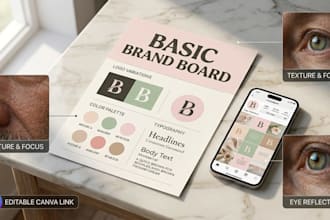 design a professional canva brand board