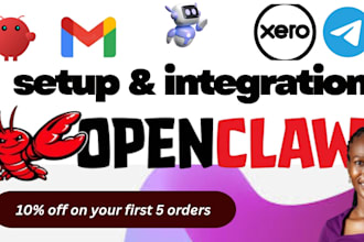 setup openclaw ai agent hostinger xcloud email telegram xero api shopify meta