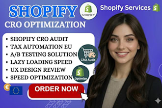deutsche shopify cro audit tax automation ab testing lazy loading speed optimize