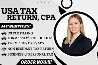 prepare, sign and file your US tax returns, back tax, CPA and irs enrolled agent