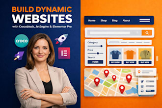 build dynamic website by crocoblock jet engine elementor pro