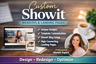 showit website, showit design, showit template showit customization and redesign